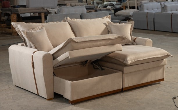 SOFA CAMA/BAU DOHA | LINHO CINZA (07)
