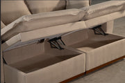 SOFA CAMA/BAU DOHA | LINHO CINZA (07)
