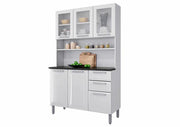 KIT COZINHA PRATIKA ITATIAIA 6 PORTAS 2 GAVETA | 105CM