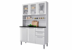 KIT COZINHA PRATIKA ITATIAIA 6 PORTAS 2 GAVETA | 105CM