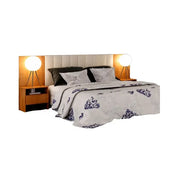 CABECEIRA BOX CASAL EVEREST PLUS C/2 CRIADOS CUMARU