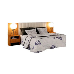 CABECEIRA BOX CASAL EVEREST PLUS C/2 CRIADOS CUMARU