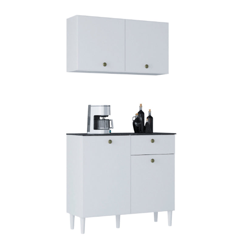 Balcão Com Aéreo 90cm - Poquema
