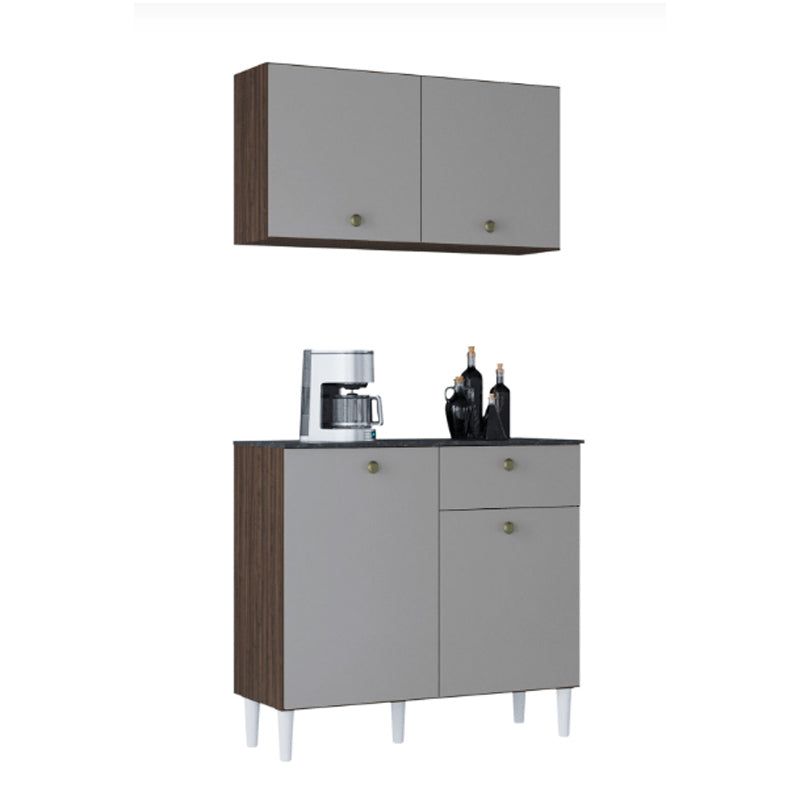 Balcão Com Aéreo 90cm - Poquema