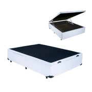 BASE BAU CASAL BLINDADO BLU - PRETO SUEDE