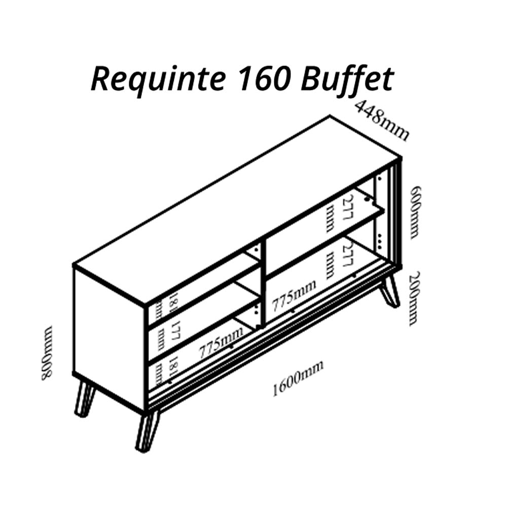 Buffet Requinte 160 - Naturale/Off White