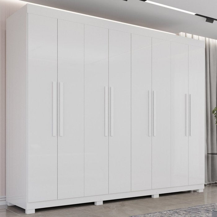 GUARDA ROUPA MILANO 8PTS PRIME- CINAMOMO