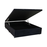 BASE BAU CASAL BLINDADO BLU - PRETO SUEDE
