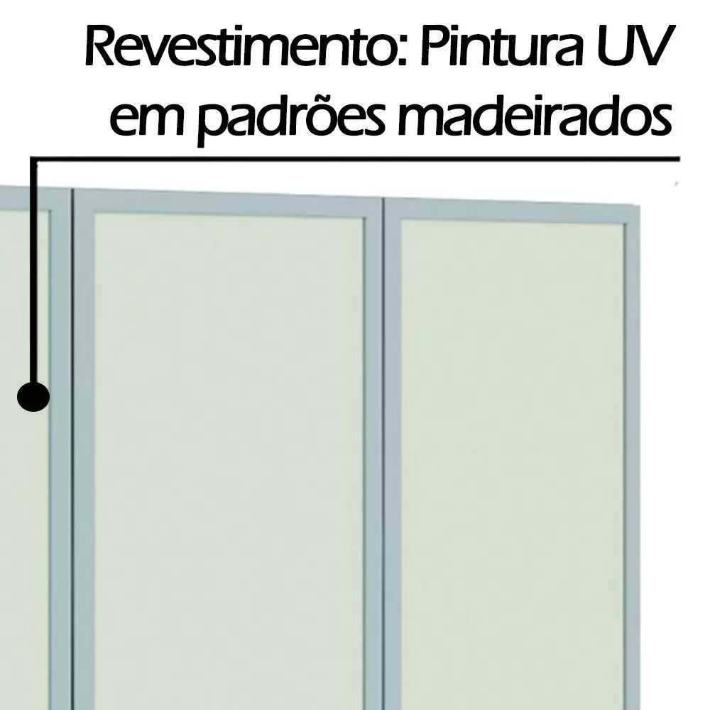Armário Aéreo Lis 120cm | Castani/Off