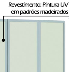Armário Aéreo Lis 120cm | Castani/Off