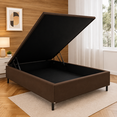 COMBO COLCHAO BIOCLASSIC CASAL + BAU CARIOCA MARROM