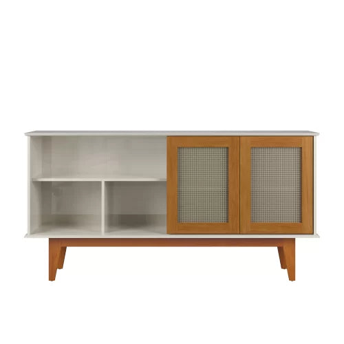 BUFFET DETROIT 4 PORTAS OFF WHITE/NATURE (TEBARROT)