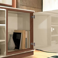 Rack e Painel Van Gogh- Off White/ Naturale