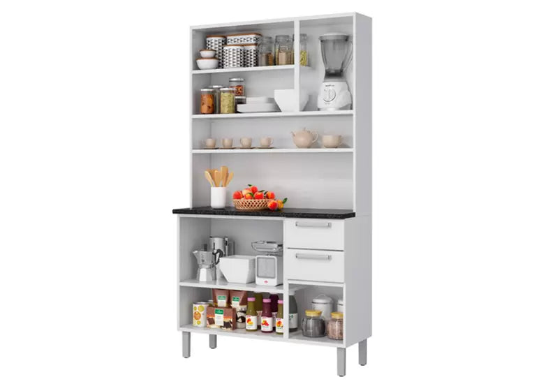 KIT COZINHA PRATIKA ITATIAIA 6 PORTAS 2 GAVETA | 105CM