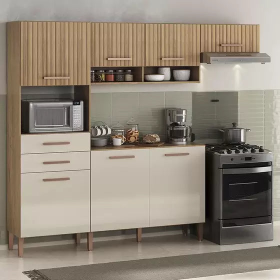COZINHA FORTALEZA CANELATO RUSTICO 3D CANEL NATURA OFF