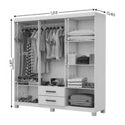 GUARDA ROUPA ARIES GOLD - BRANCO