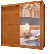 GUARDA ROUPA VIENA COM ESPELHO 2 PORTAS 4 GAVETAS