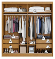 GUARDA ROUPA VIENA COM ESPELHO 2 PORTAS 4 GAVETAS