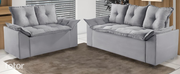 SOFA 2 E 3 LUGARES MALDIVAS - CINZA