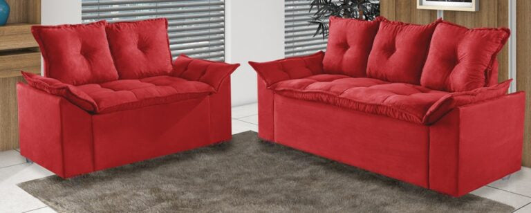 SOFA 2 E 3 LUGARES MALDIVAS - CINZA