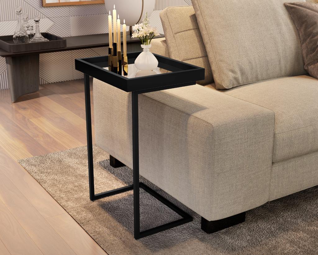 MESA DE APOIO SOFA JB 4774 LUXO- PEROLA