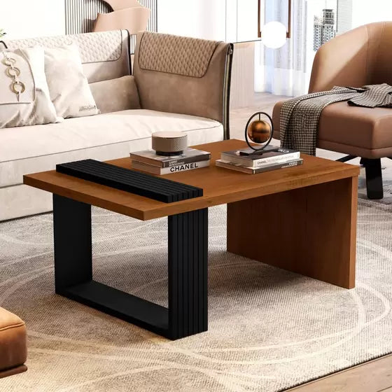 MESA DE CENTRO JB 8020 - NATURE/PRETO