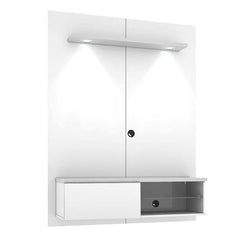 Painel Home Suspenso com LED Lumia Rustico - Mirarack