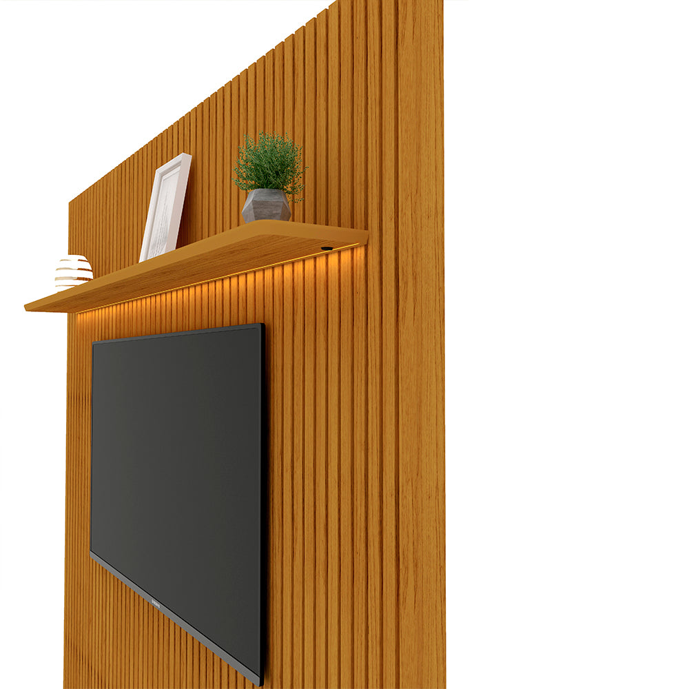 Painel Nobre Ripado 185 Com Led | Naturale