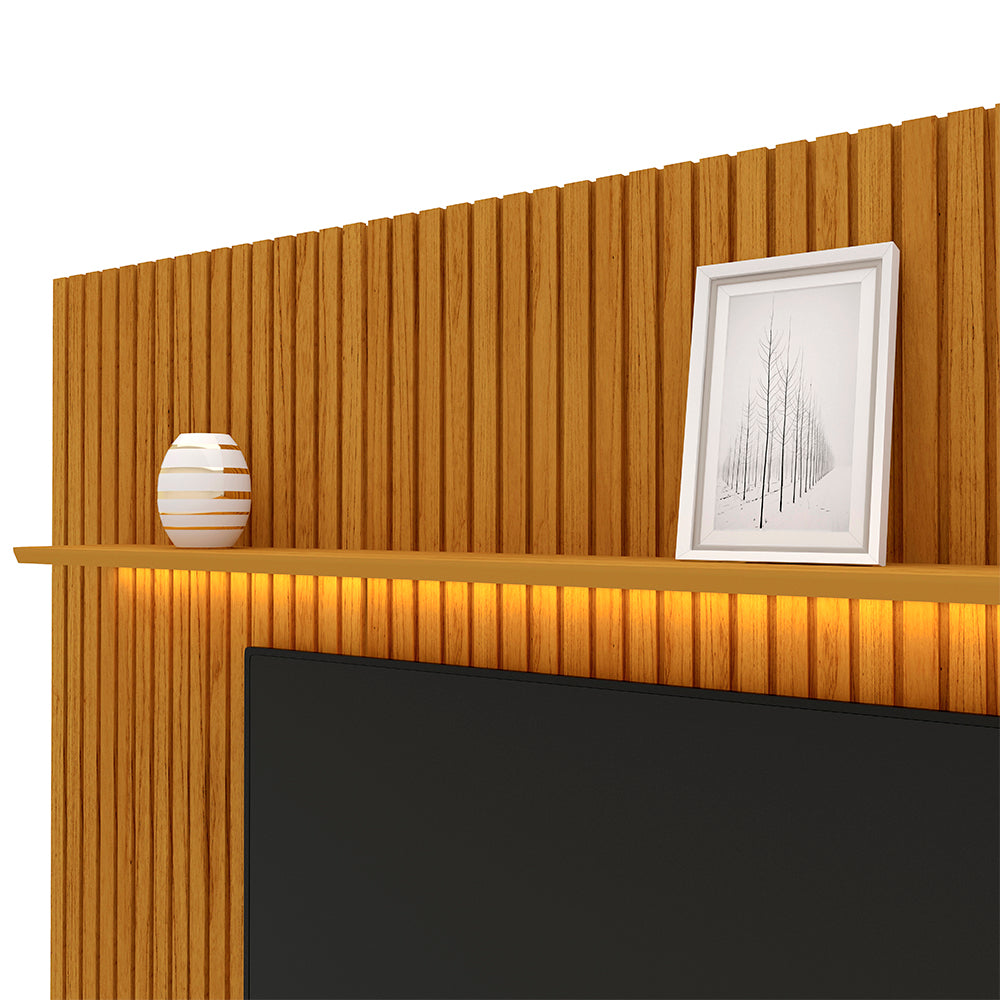 Painel Nobre Ripado 185 Com Led | Naturale