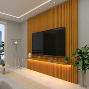 Painel Nobre Ripado 185 Com Led | Naturale
