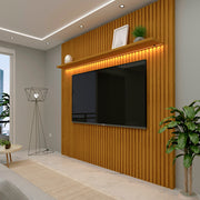 Painel Nobre Ripado 185 Com Led | Naturale