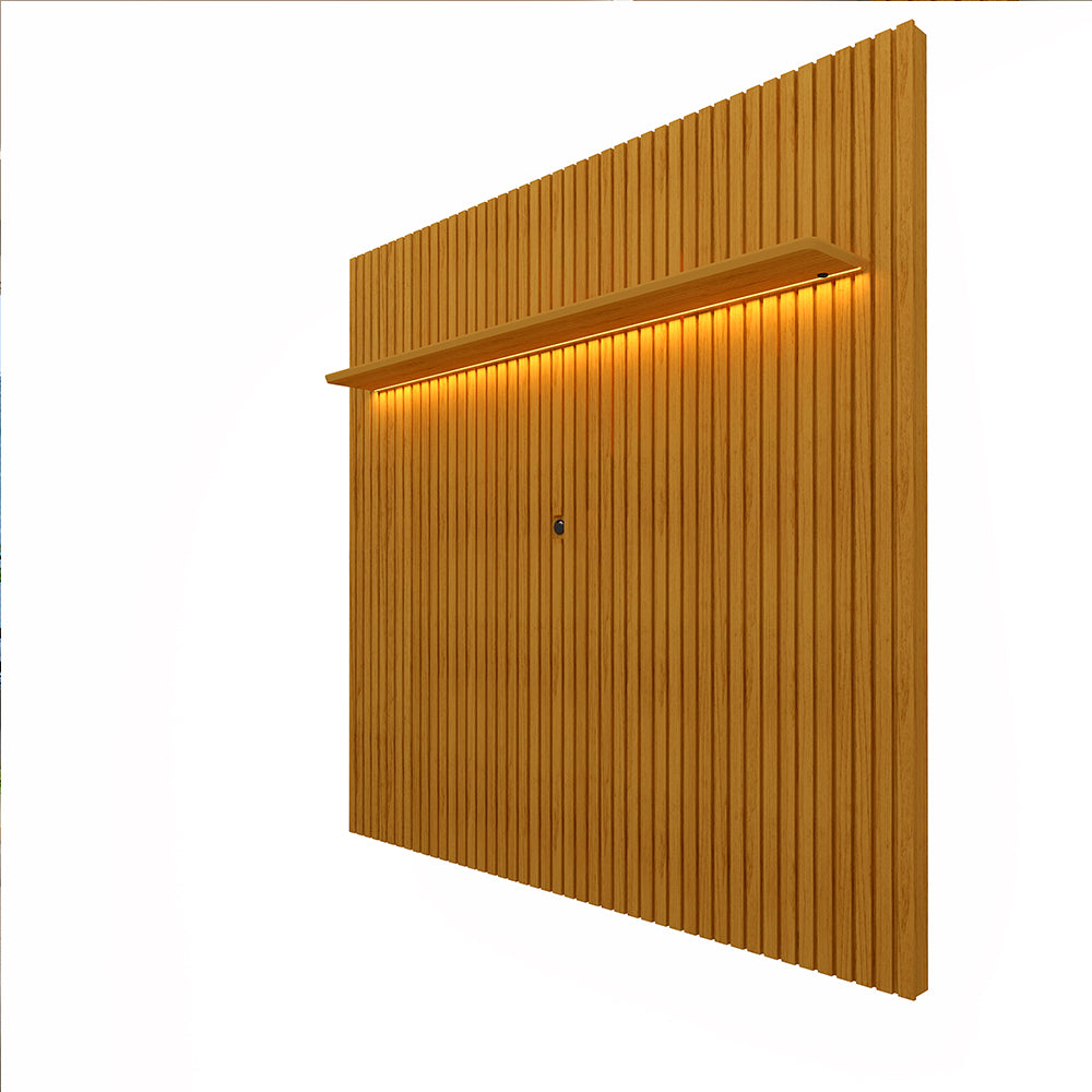 Painel Nobre Ripado 185 Com Led | Naturale