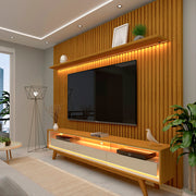 Painel Nobre 230 + Rack Requinte 212 Naturale/Off