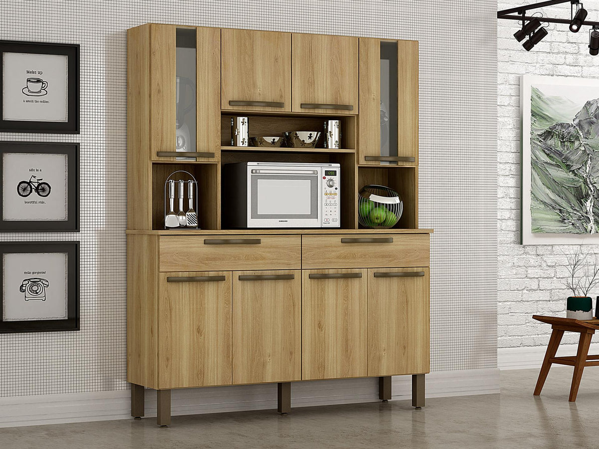 Armário Kit Cozinha 8 Portas Turim Salleto