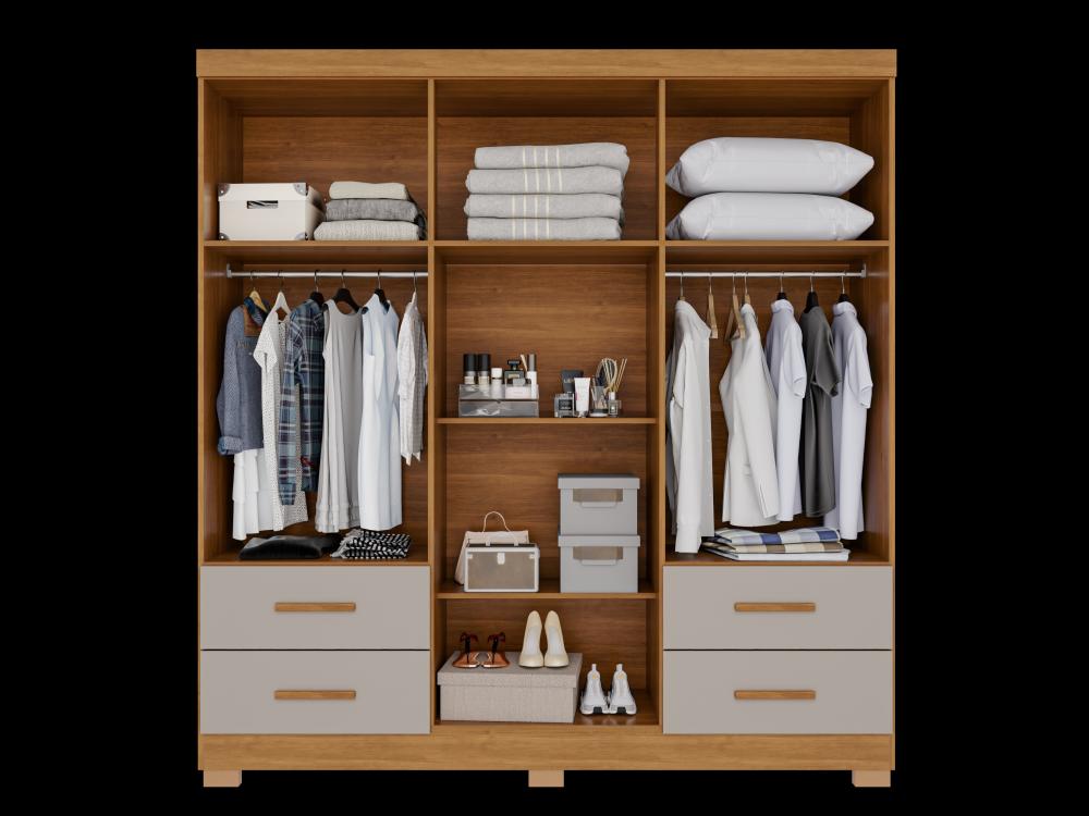 GUARDA ROUPA TEXAS PREMIUM | PES E ESPELHO