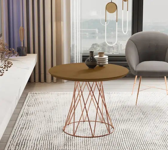 MESA DE CENTRO JB 8040 LUXO - NATURE PE BRONZE