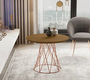 MESA DE CENTRO JB 8040 LUXO - NATURE PE BRONZE
