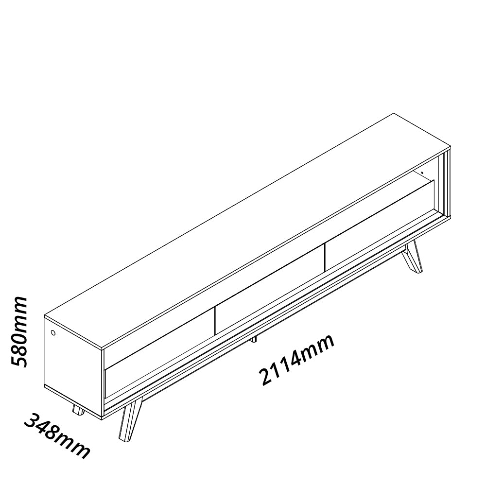 Rack Requinte 212 Com Led | Naturale/Off White