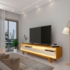 RACK REQUINTE 172 C/LED NATURALE/OFF WHITE