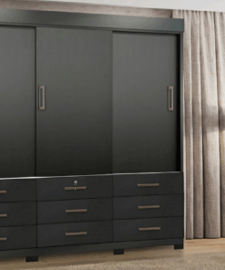 Guarda Roupa Casal Itapema 3 Portas de Correr e 9 Gavetas
