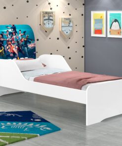 Beliche Infantil Mini Cama Encanto Branco/Grenat - Maxxx Móveis