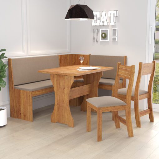 Mesa de Canto Big Com 2 Cadeiras Brisa- Vieiro