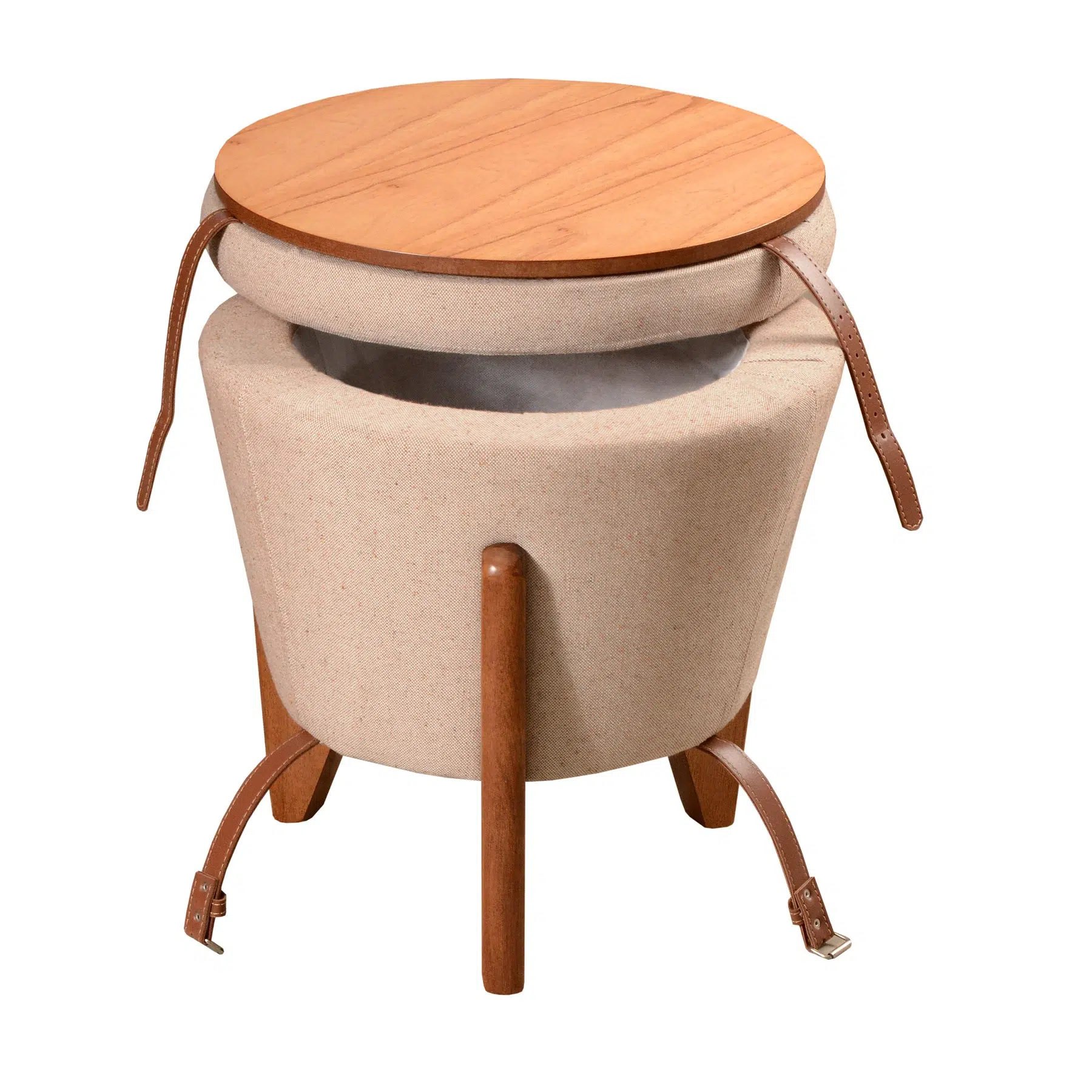 Puff Flex Apolo | Linho Bege Médio - Imagem 6