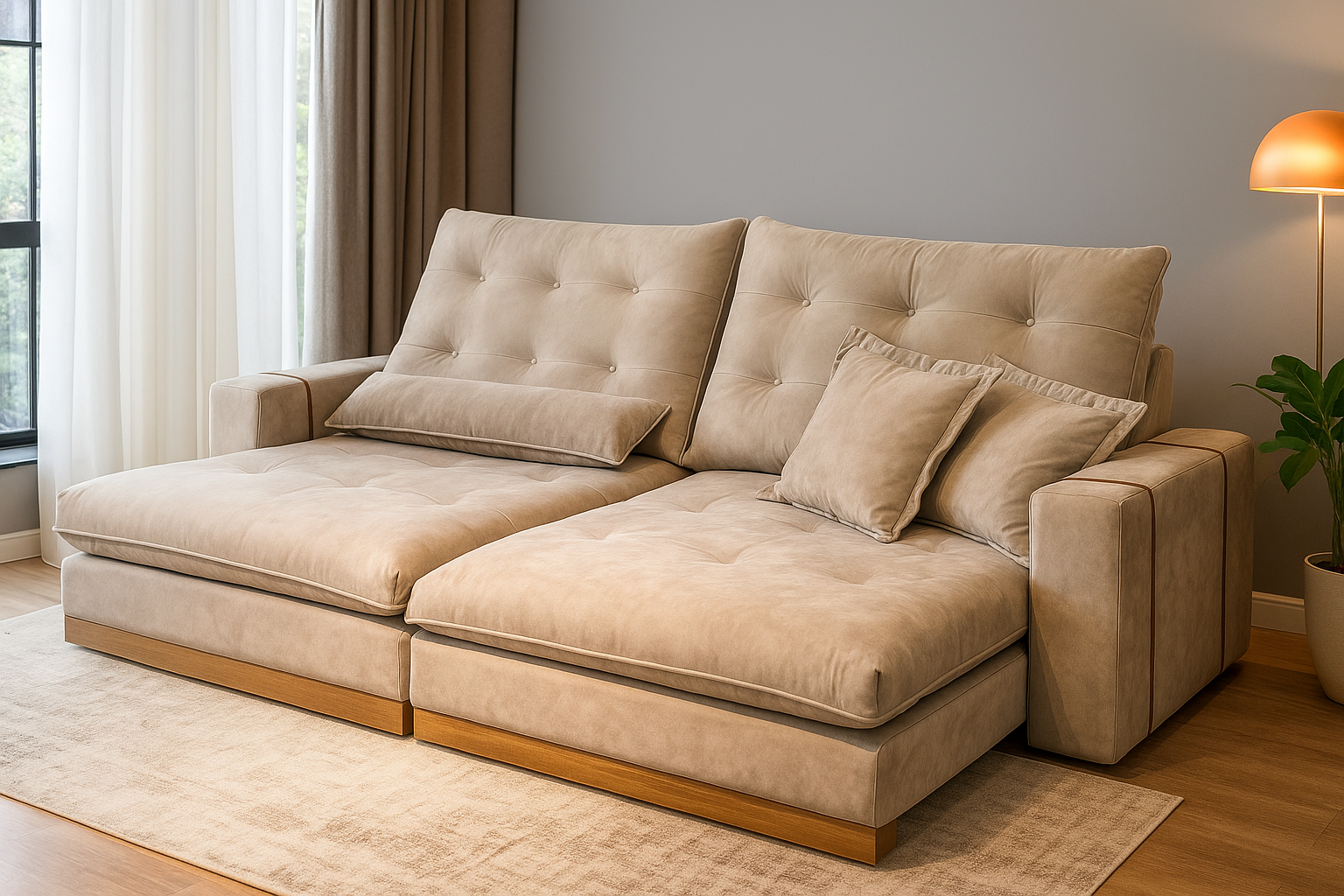 Sofá Retrátil e Reclinável Toronto 2,90cm - Imagem 2