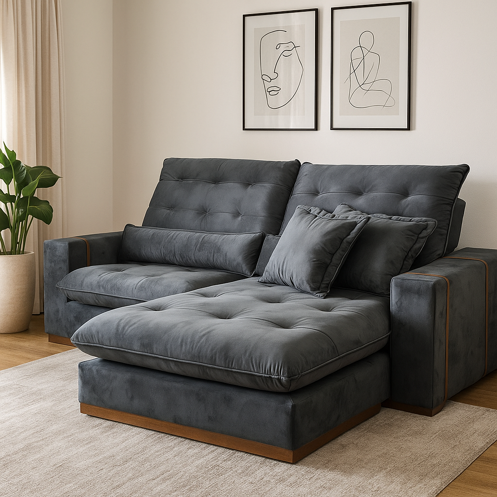 Sofá Retrátil e Reclinável Toronto 2,90cm