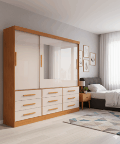 Guarda Roupa/Roupeiro Athenas Com Espelho