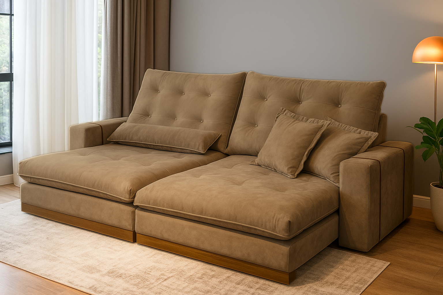 Sofá Retrátil e Reclinável Toronto 2,90cm - Imagem 3