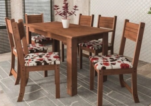 Mesa Caribe com 6 cadeiras