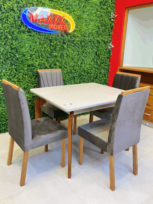 Mesa Abeille com 4 Cadeiras Malaga