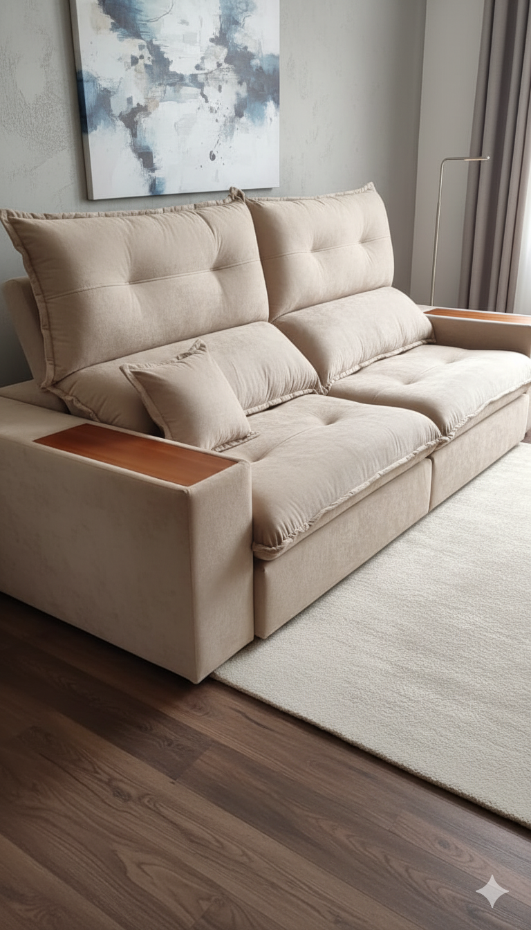 Sofá Retrátil Barcelona - Beatriz Estofados - Imagem 2